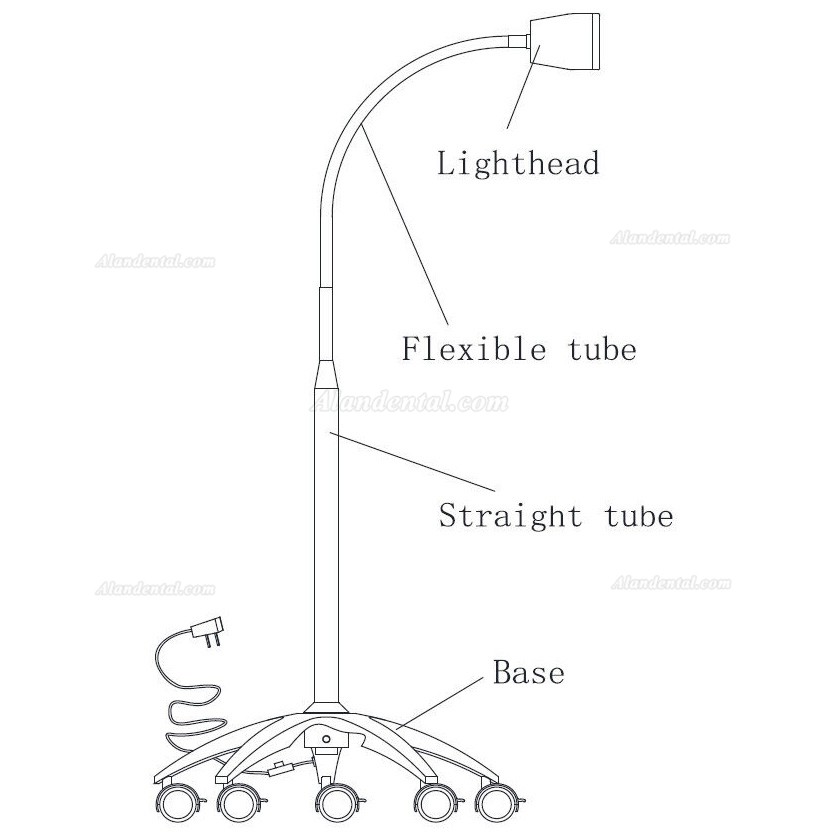 Micare JD1100 High brightness portable dental led examination light